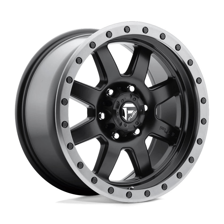Fuel 1PC D551 TROPHY 17x8.5 ET-6 6x139.7 Matte Black Gunmetal Ring
