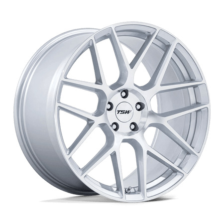 TSW TW002 LASARTHE 22x10.5 ET38 5x112 Gloss Silver Machined