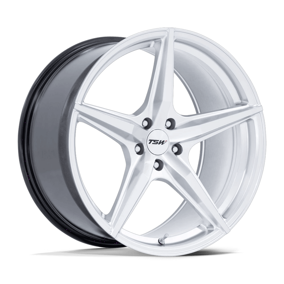 TSW TW007 ESPRIT 18x10.5 ET25 5x114.3 Hyper Silver w/ Machined Face