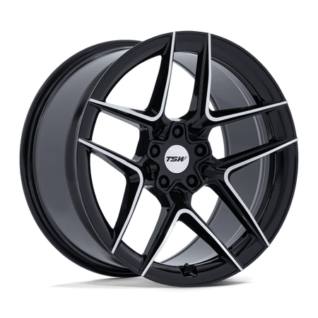 TSW TW008 SLIPSTREAM 19x9.5 ET25 5x112 Gloss Black Machined