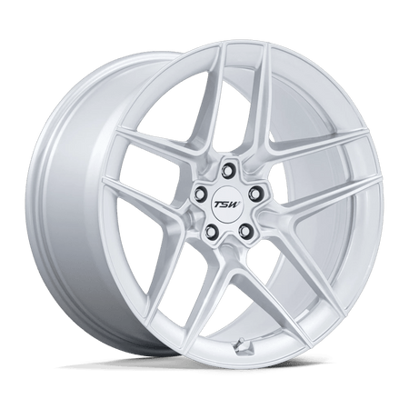 TSW TW008 SLIPSTREAM 19x9.5 ET25 5x112 Gloss Silver w/ Machined Face