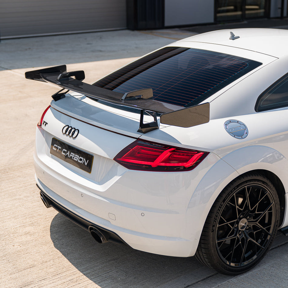 AUDI TT/TTS/TTRS QUATTRO MK3 CARBON FIBRE WING-Spoiler-CT CARBON-CT Carbon - High-quality carbon fiber and gloss black aerodynamic parts for premium sports and luxury vehicles.