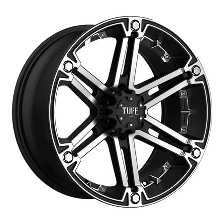 Tuff T01 17x8 ET10 5x114.3/5.0 Flat Black w/ Machined Face