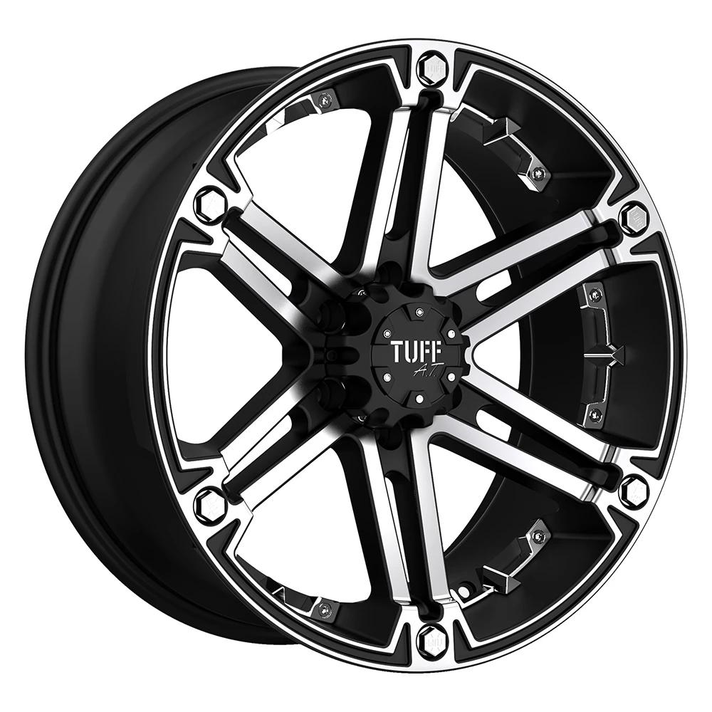 Tuff T01 20x9 ET-13 6x139.7 Flat Black w/ Machined Face