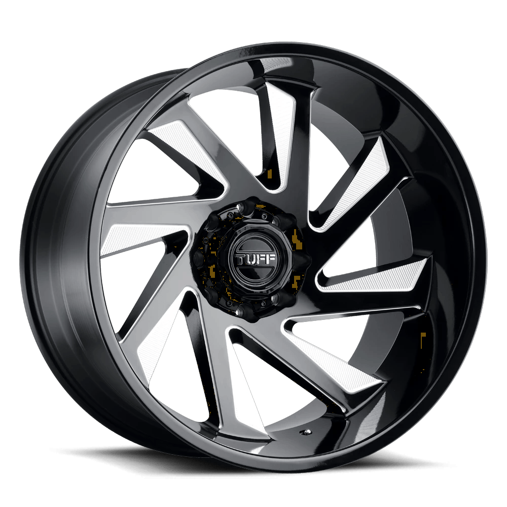 Tuff T1B 20x10 ET-23 5x127 Gloss Black Milled