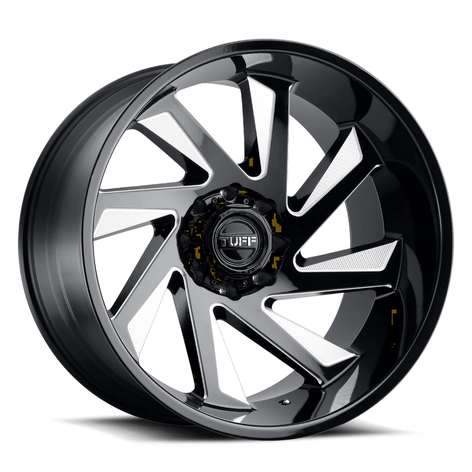 Tuff T1B 26x14 ET-72 5x127 Gloss Black Milled
