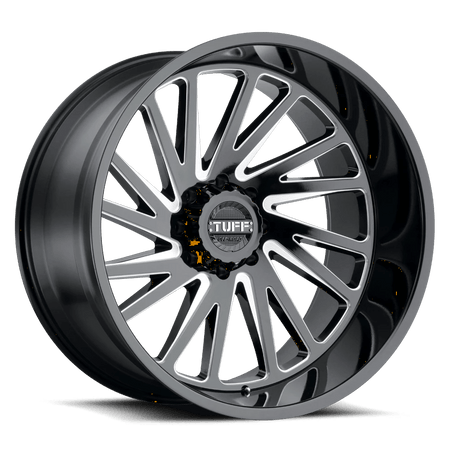 Tuff T2A 20x12 ET-45 8x165.1 Gloss Black Milled