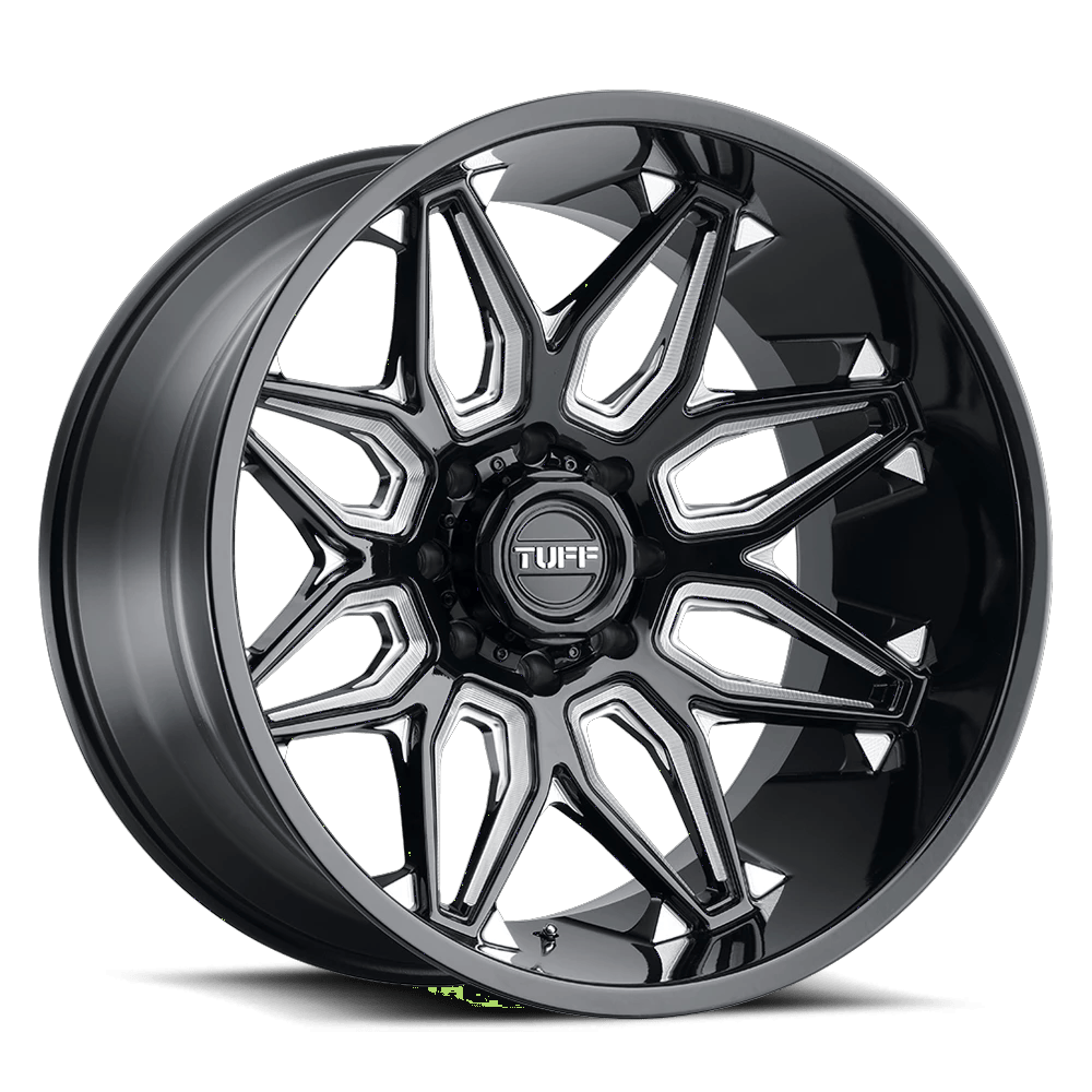 Tuff T3B 20x12 ET-45 8x170 Gloss Black Milled