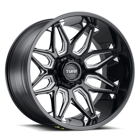 Tuff T3B 22x12 ET-45 8x170 Gloss Black Milled