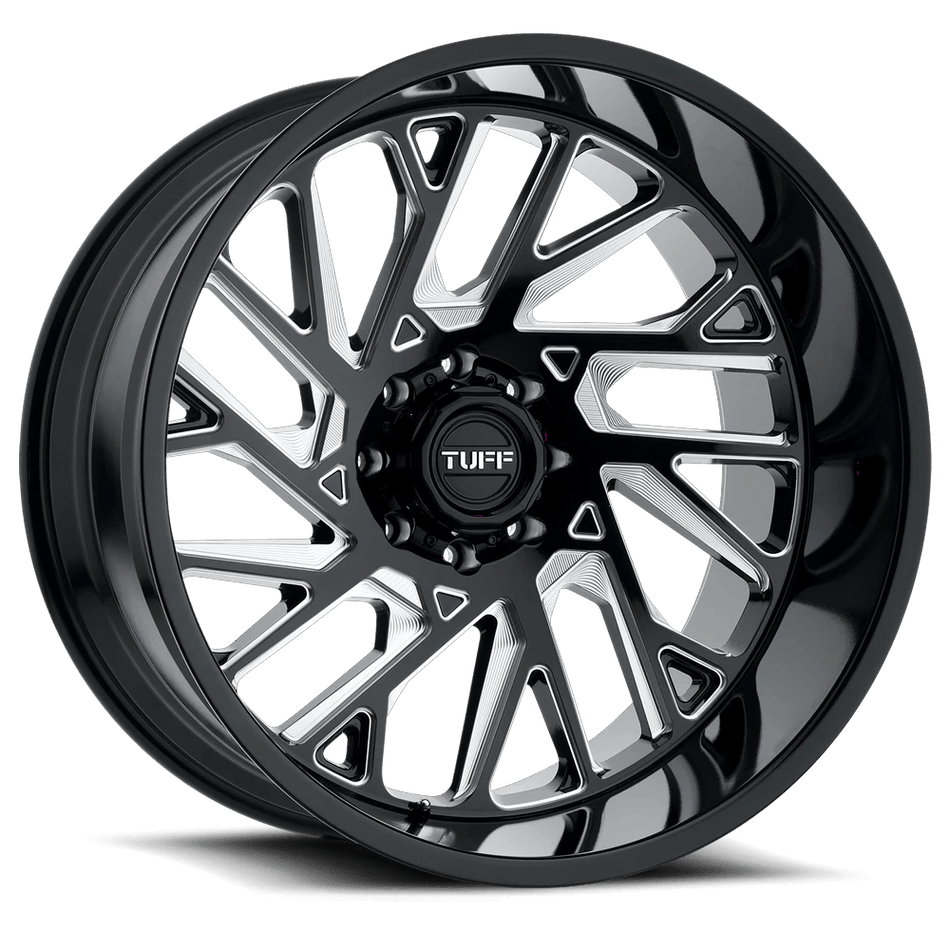 Tuff T4B 26x14 ET-72 8x180 Gloss Black Milled