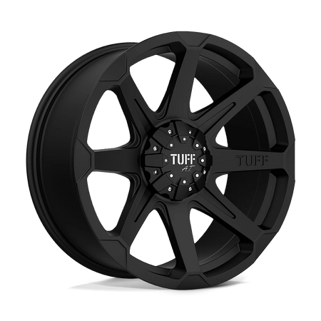 Tuff T05 22x10 ET-20 5x114.3/5.0 Flat Black w/ Machined Face
