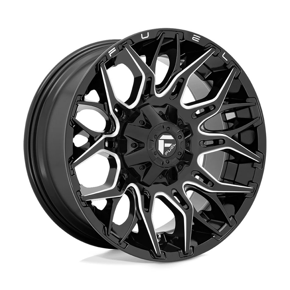 Fuel 1PC D769 TWITCH 22x12 ET-44 5x139.7/150 Gloss Black Milled