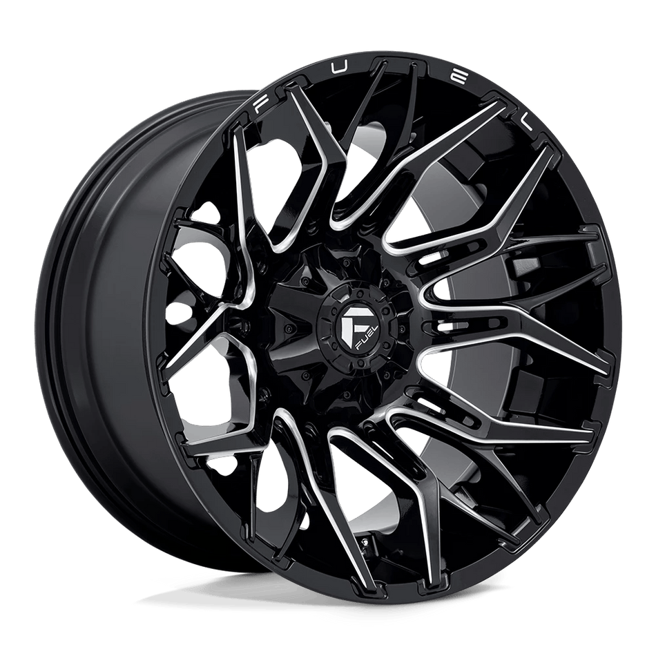 Fuel 1PC D769 TWITCH 22x12 ET-44 8x170 Gloss Black Milled