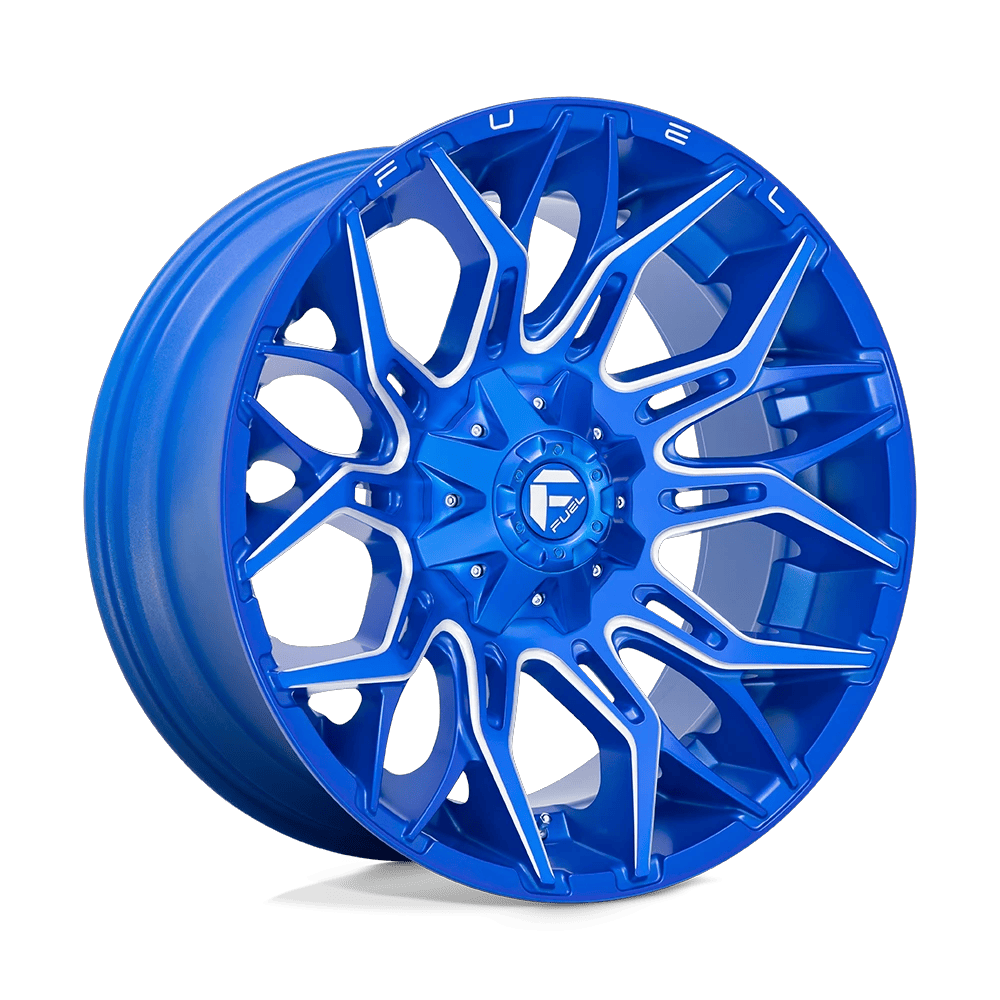Fuel 1PC D770 TWITCH 22x10 ET-18 8x170 Anodized Blue Milled