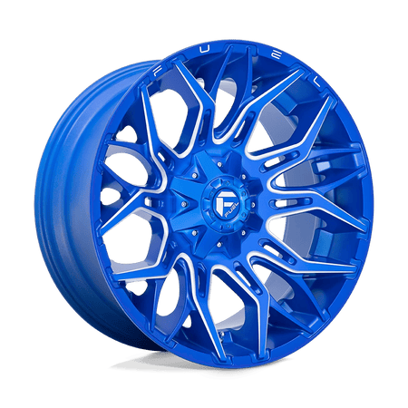 Fuel 1PC D770 TWITCH 22x10 ET-18 8x165.1 Anodized Blue Milled