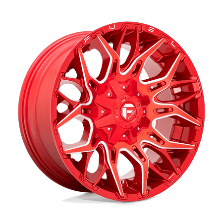 Fuel 1PC D771 TWITCH 20x9 ET1 8x165.1 Candy Red Milled
