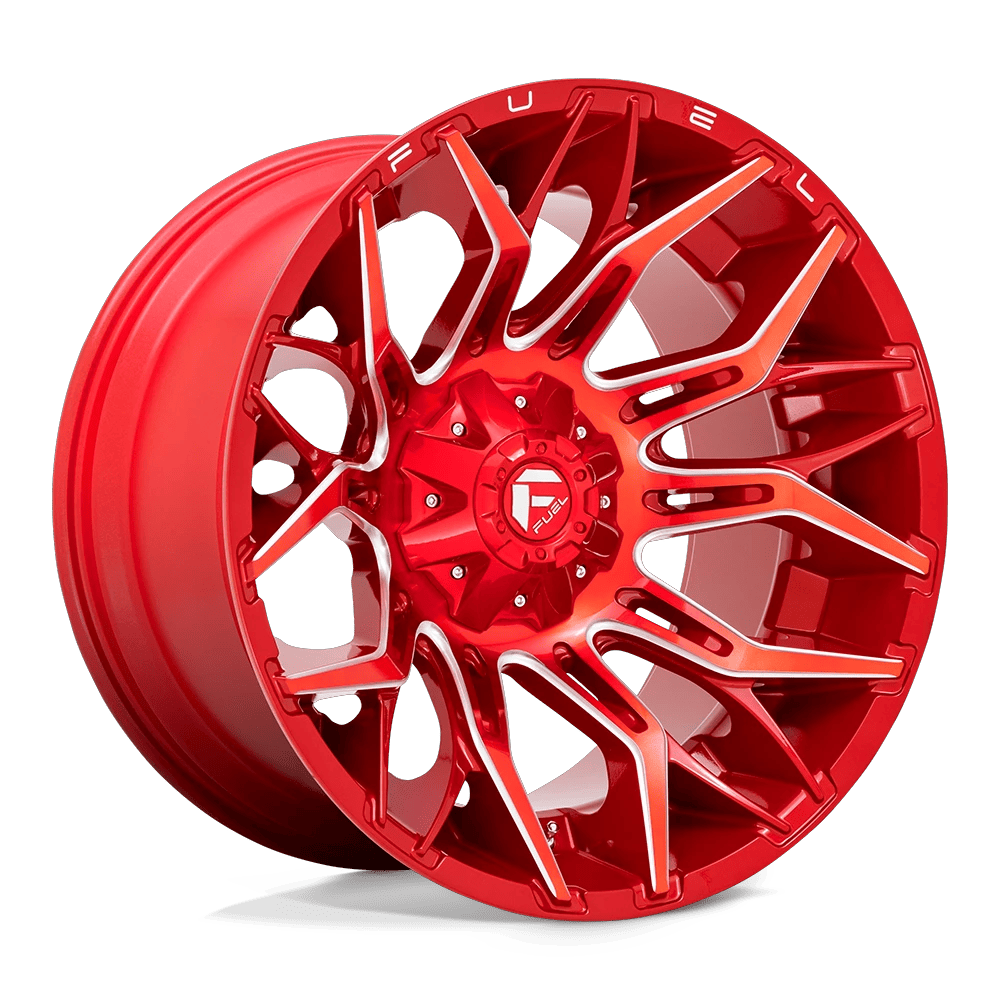 Fuel 1PC D771 TWITCH 22x12 ET-44 5x114.3/5.0 Candy Red Milled
