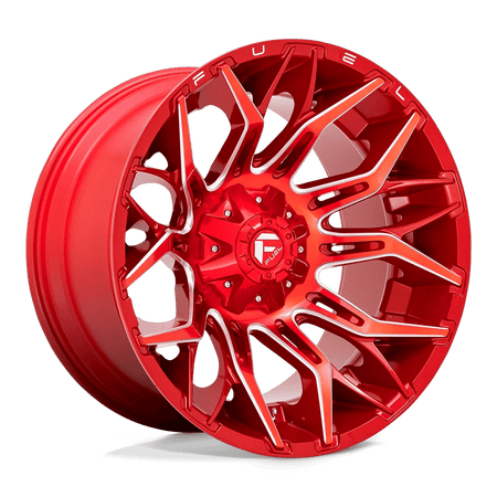 Fuel 1PC D771 TWITCH 22x12 ET-44 5x114.3/5.0 Candy Red Milled