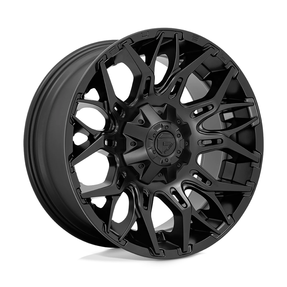 Fuel 1PC D772 TWITCH 20x10 ET-18 8x170 Blackout