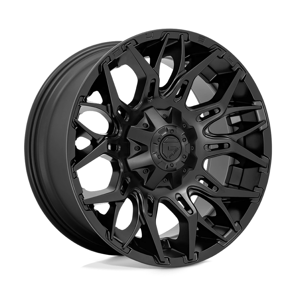 Fuel 1PC D772 TWITCH 20x10 ET-18 8x180 Blackout