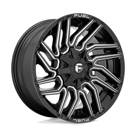 Fuel 1PC D773 TYPHOON 20x9 ET1 8x165.1 Gloss Black Milled