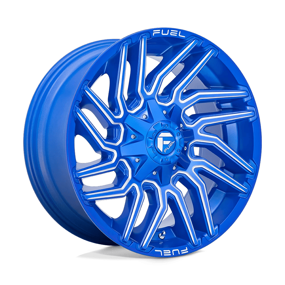 Fuel 1PC D774 TYPHOON 20x10 ET-18 8x180 Anodized Blue Milled