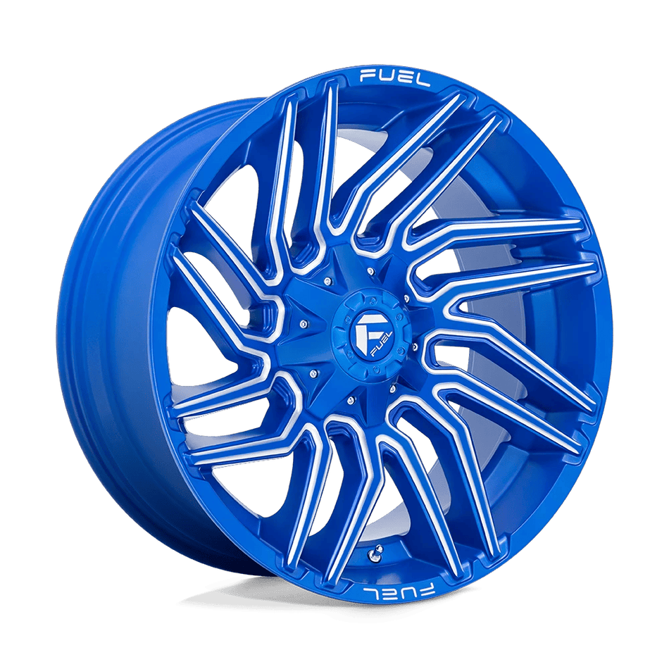 Fuel 1PC D774 TYPHOON 22x10 ET-18 8x180 Anodized Blue Milled