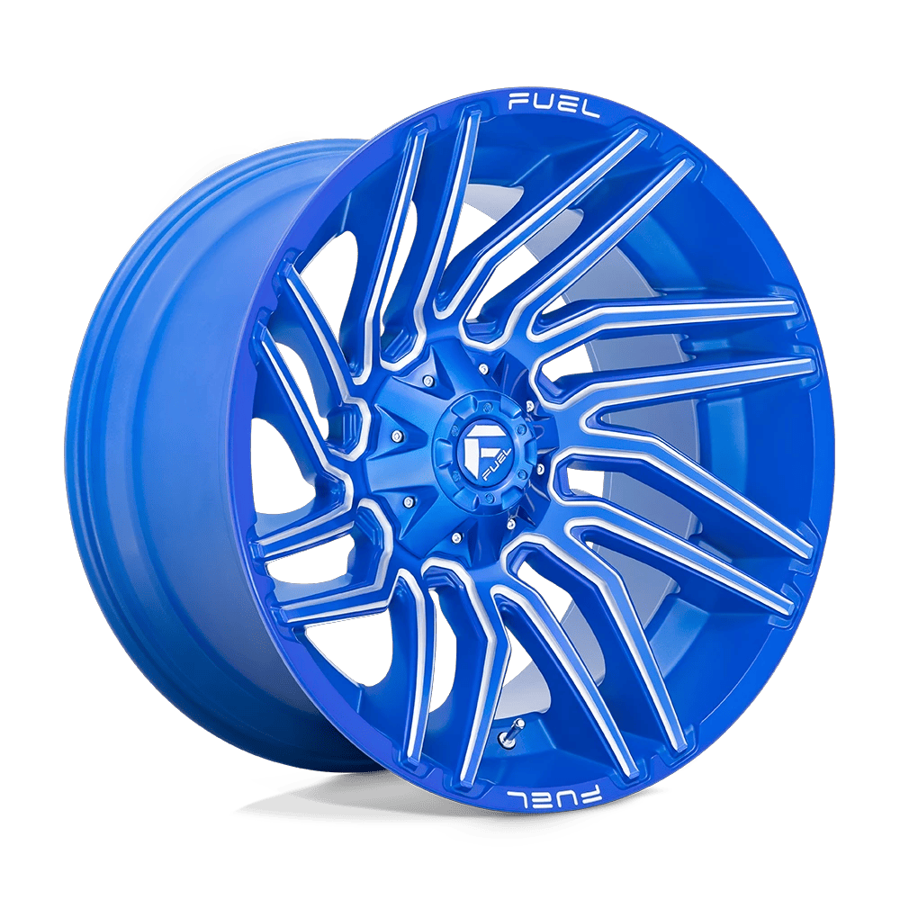Fuel 1PC D774 TYPHOON 22x12 ET-44 5x114.3/5.0 Anodized Blue Milled