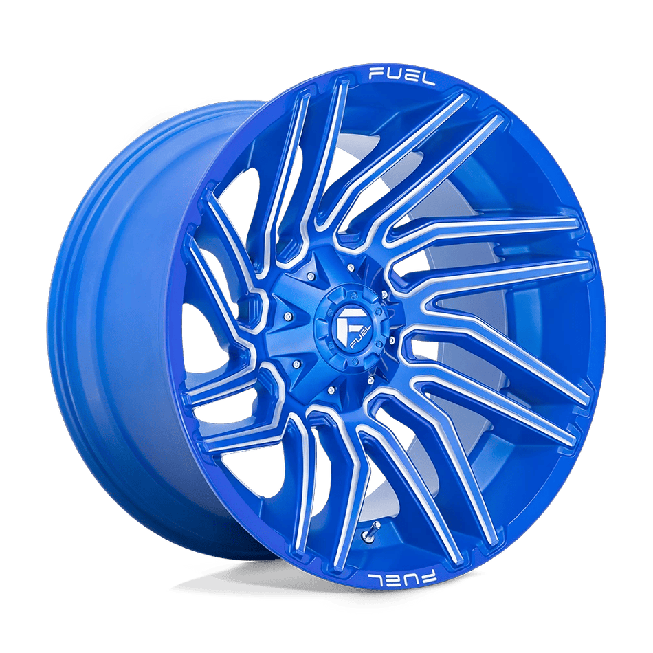 Fuel 1PC D774 TYPHOON 22x12 ET-44 5x114.3/5.0 Anodized Blue Milled