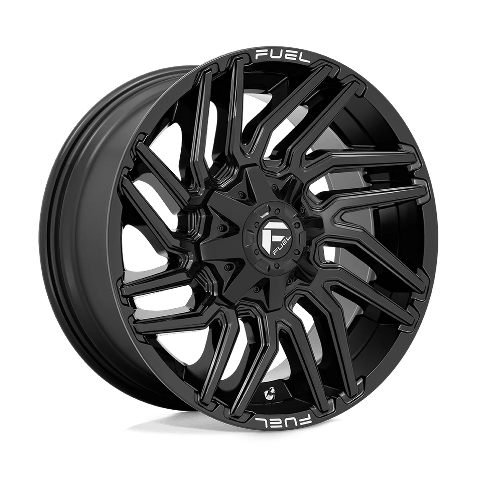 Fuel 1PC D776 TYPHOON 22x12 ET-44 8x180 Gloss Black