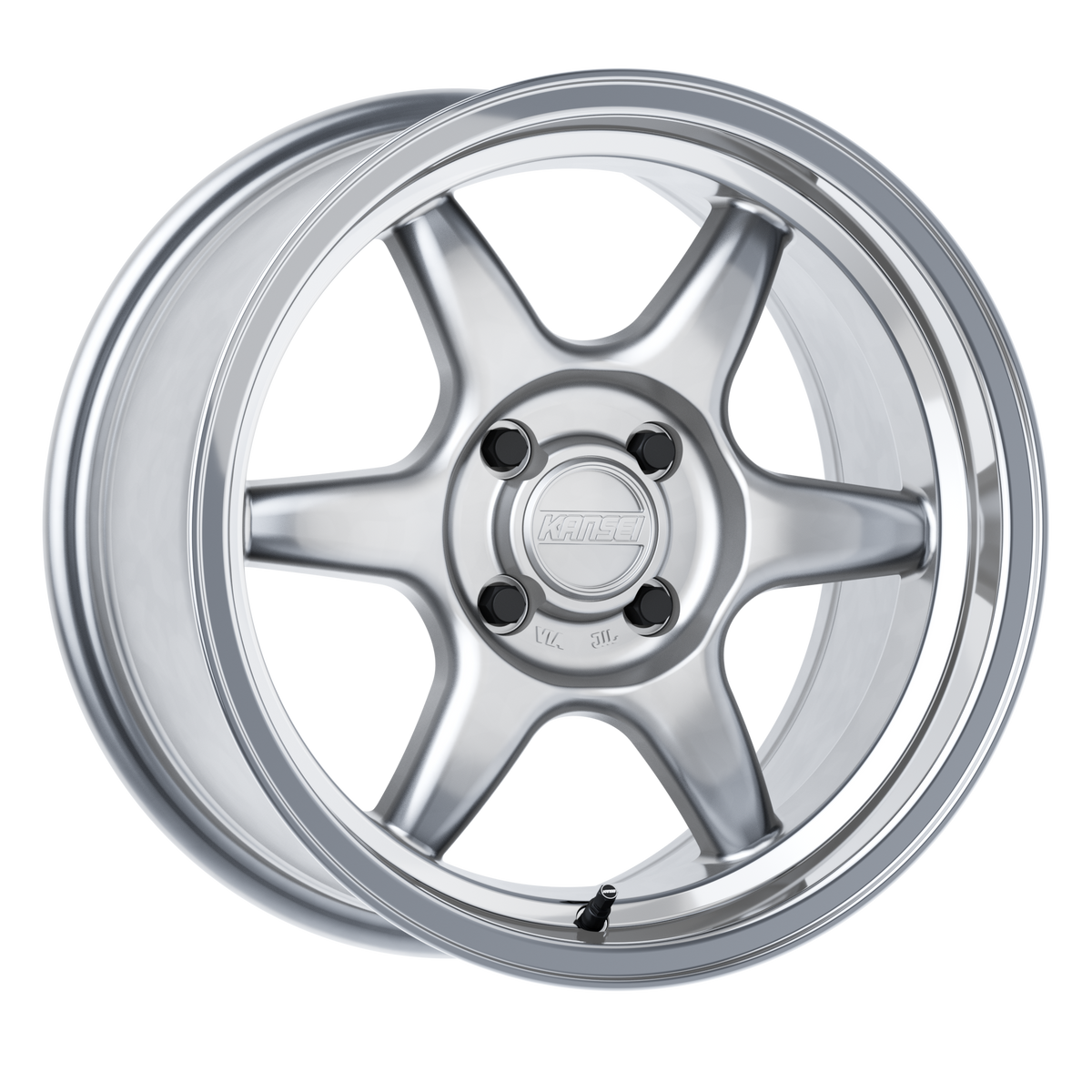 Kansei Tandem 15x7 ET25 4x100 Hyper Silver Machined Lip Aero Elite