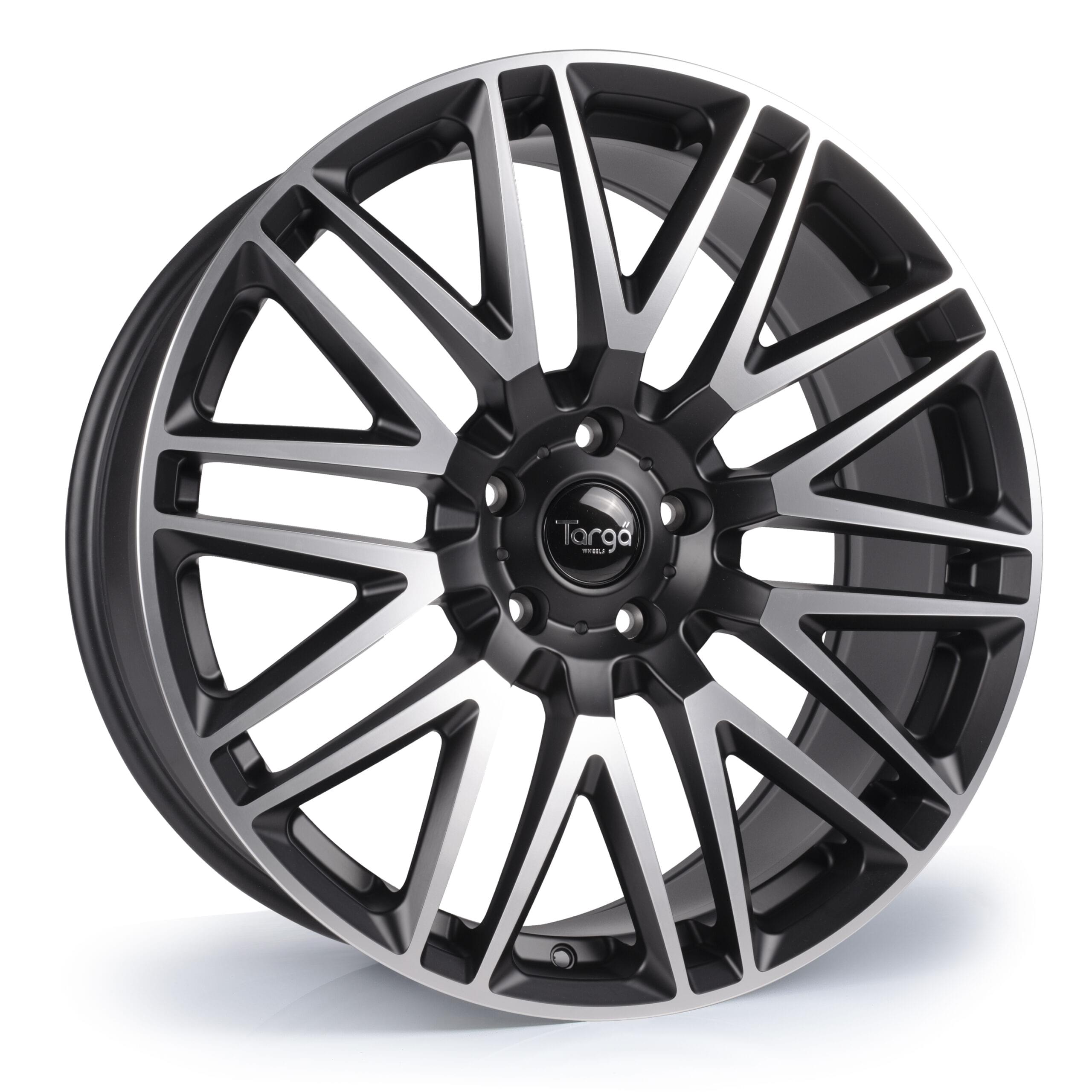 Targa TG7 22x9.5 ET42 5x108 Matt Black / Machine Face