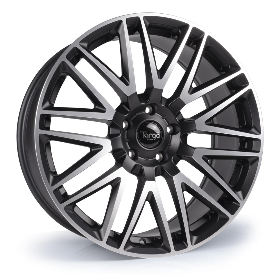 Targa TG7 22x9.5 ET42 5x114.3 Matt Black / Machine Face