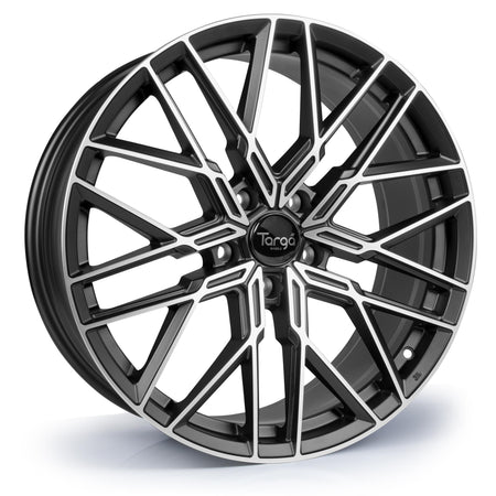 Targa TG8-FF 19x8.5 ET30 5x112 Matt Black / Machined Face