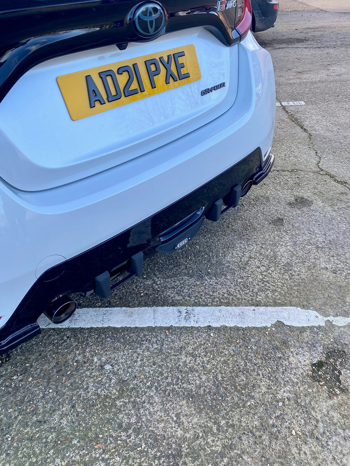 Toyota GR Yaris - Rear Rain Light & Diffuser Fins