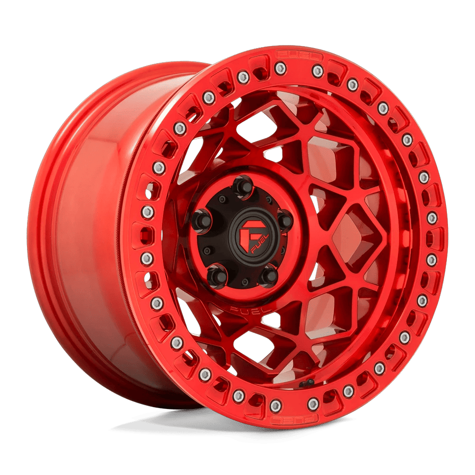 Fuel 1PC D121 UNIT BEADLOCK 17x9 ET-15 6x139.7 Candy Red