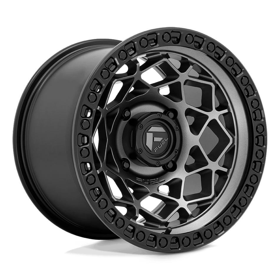 Fuel UTV D784 UNIT UTV 15x10 ET0 4x156 Gunmetal w/ Matte Black Ring