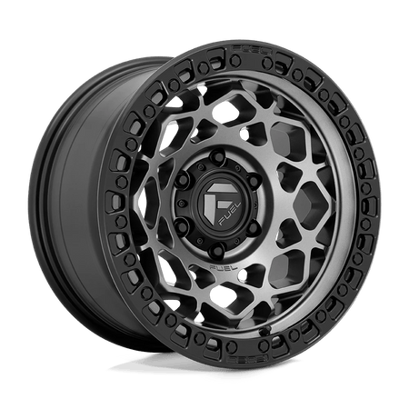 Fuel 1PC D784 UNIT 17x9 ET-12 5x127 Gunmetal w/ Matte Black Ring