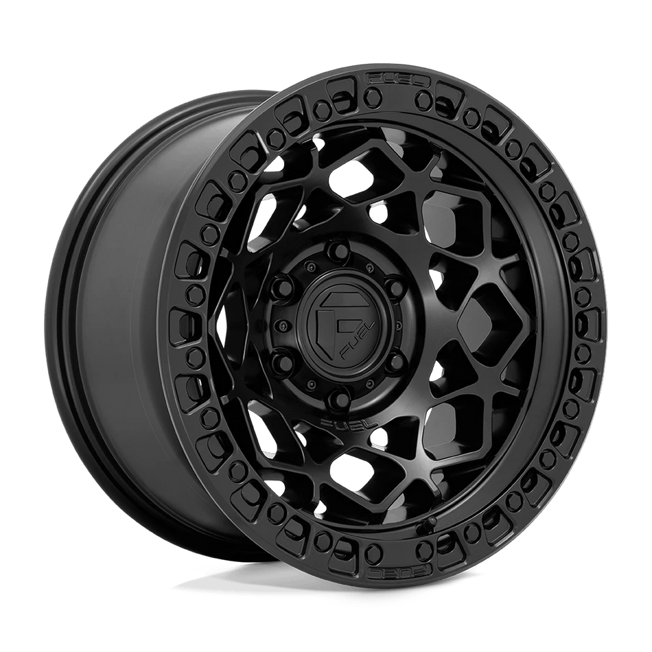 Fuel 1PC D786 UNIT 17x9 ET-12 5x127 Matte Black w/ Matte Black Ring