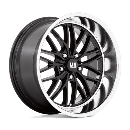 US Mag 1PC U138 SANTA CRUZ 20x10 ET6 5x127 Gloss Black w/ Diamond Cut Lip