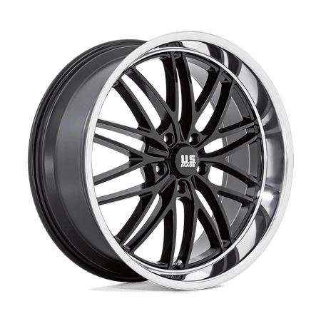 US Mag 1PC U138 SANTA CRUZ 22x9 ET15 5x127 Gloss Black w/ Diamond Cut Lip