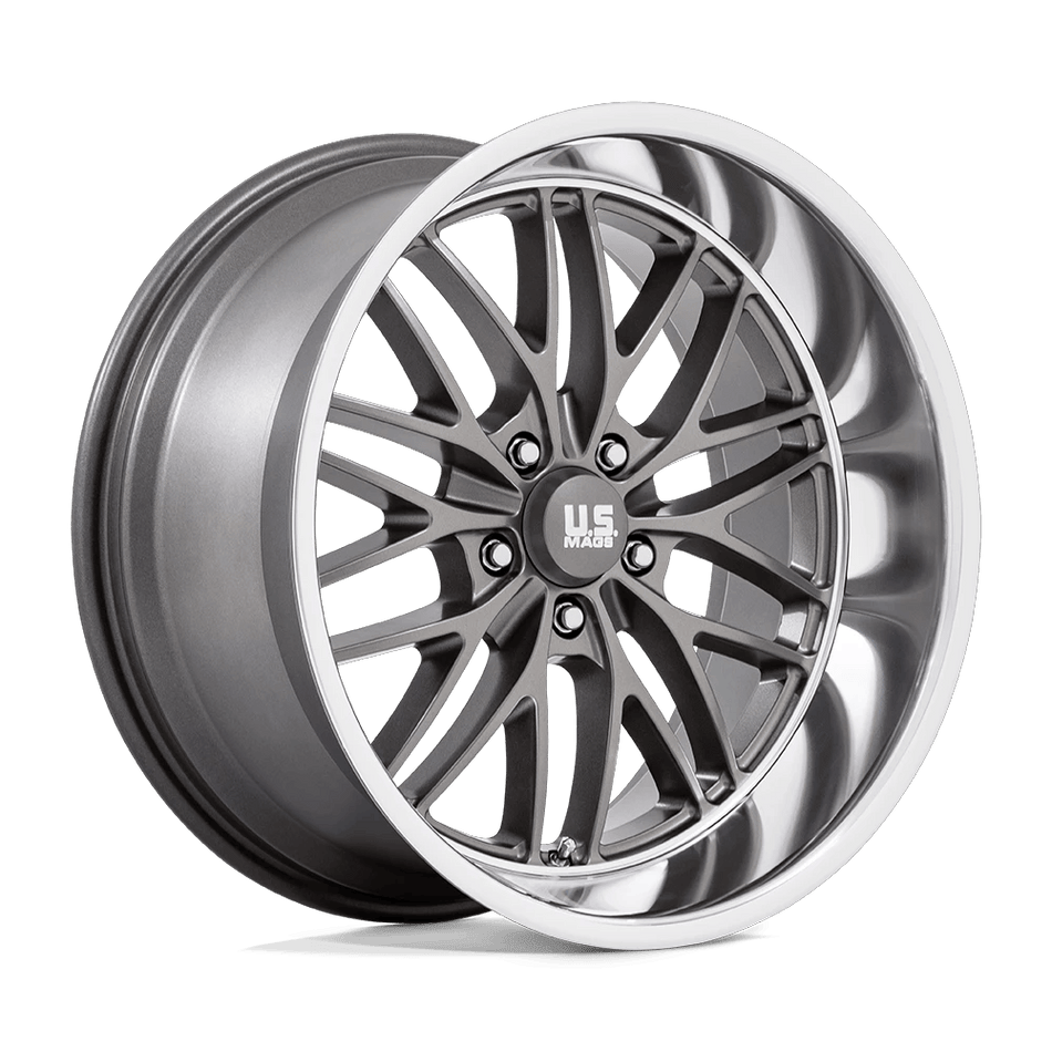 US Mag 1PC U139 SANTA CRUZ 20x10 ET6 5x120.6 Anthracite w/ Diamond Cut Lip