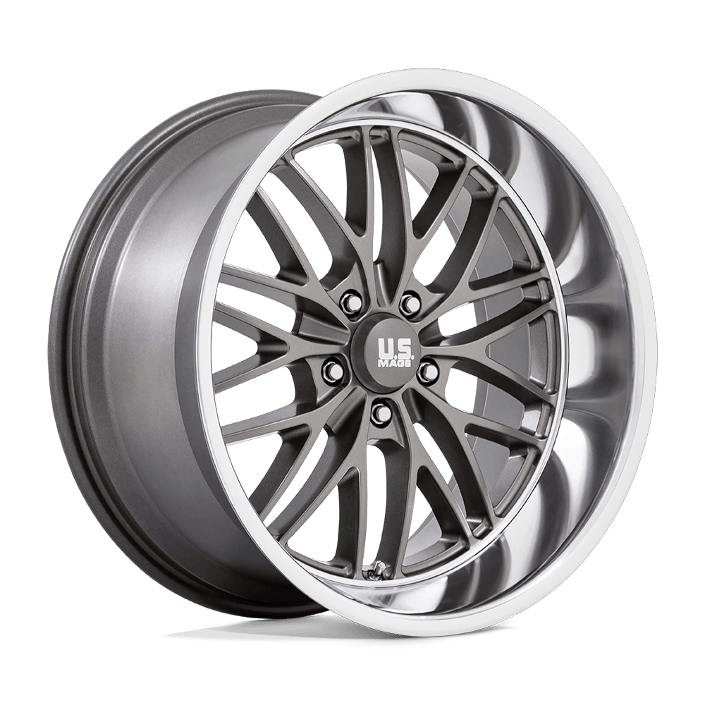US Mag 1PC U139 SANTA CRUZ 20x8.5 ET6 5x120.6 Anthracite w/ Diamond Cut Lip