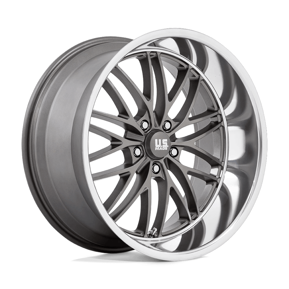 US Mag 1PC U139 SANTA CRUZ 22x10.5 ET0 5x127 Anthracite w/ Diamond Cut Lip