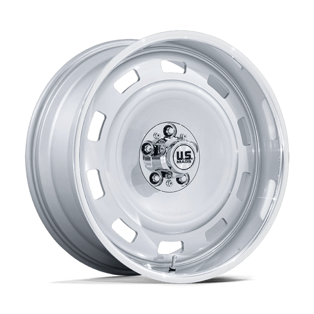 US Mag 1PC UC143 SCOTTSDALE 22x10.5 ET12 6x139.7 Silver w/ Diamond Cut Lip