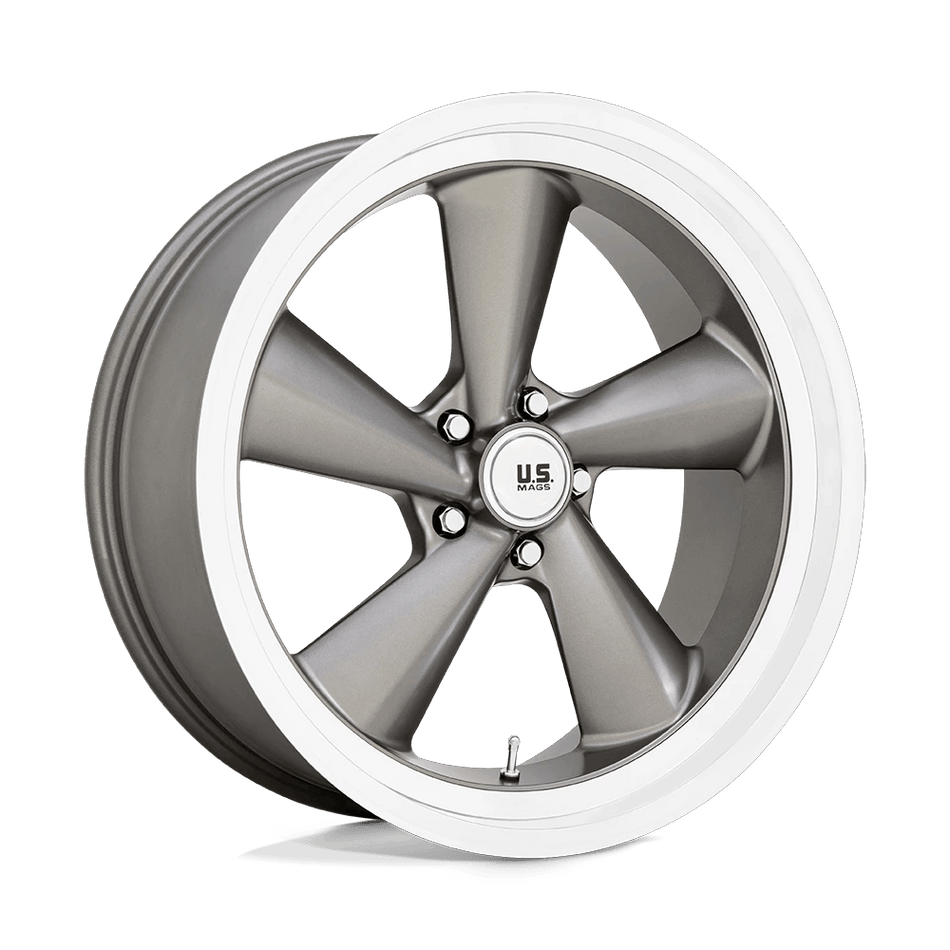 US Mag 1PC U137 TS 22x9 ET15 5x120.6 Anthracite w/ Diamond Cut Lip