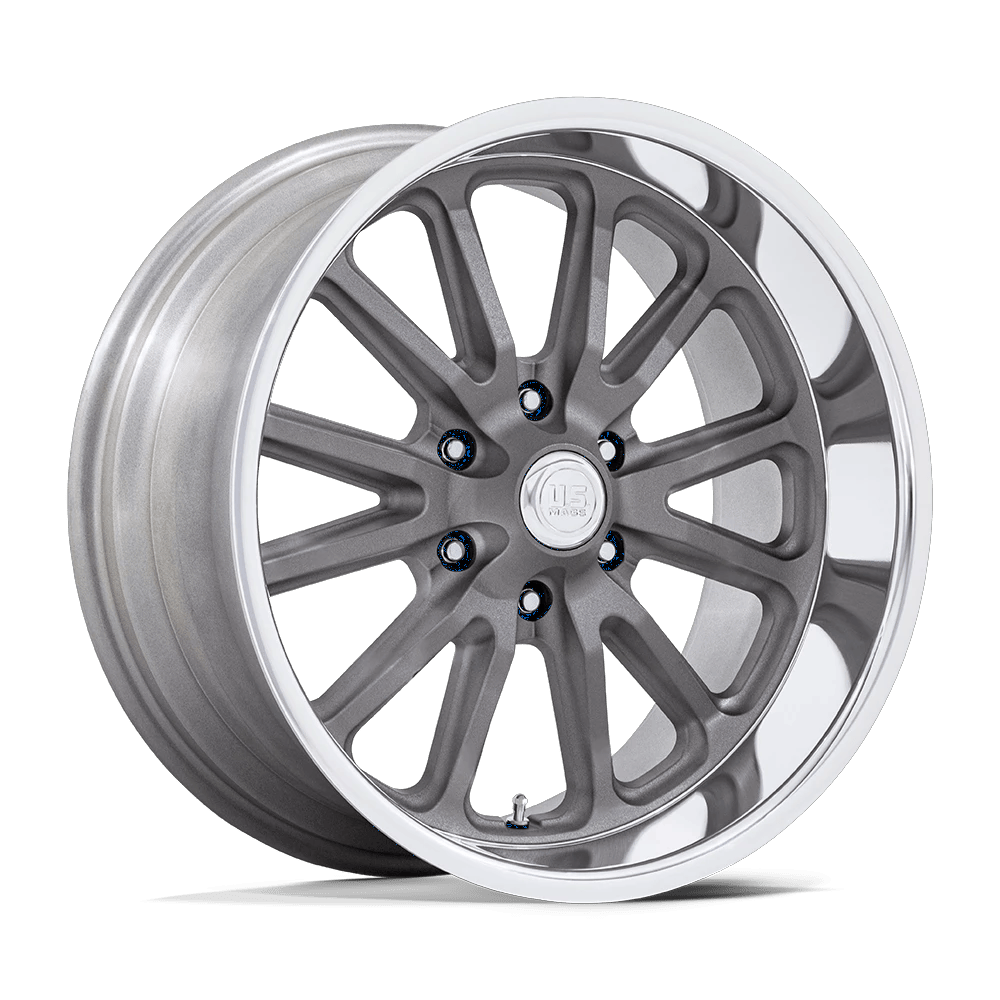 US Mag 1PC UC145 RAMBLER 6 20x8 ET1 6x139.7 Matte Gunmetal w/ Diamond Cut Lip