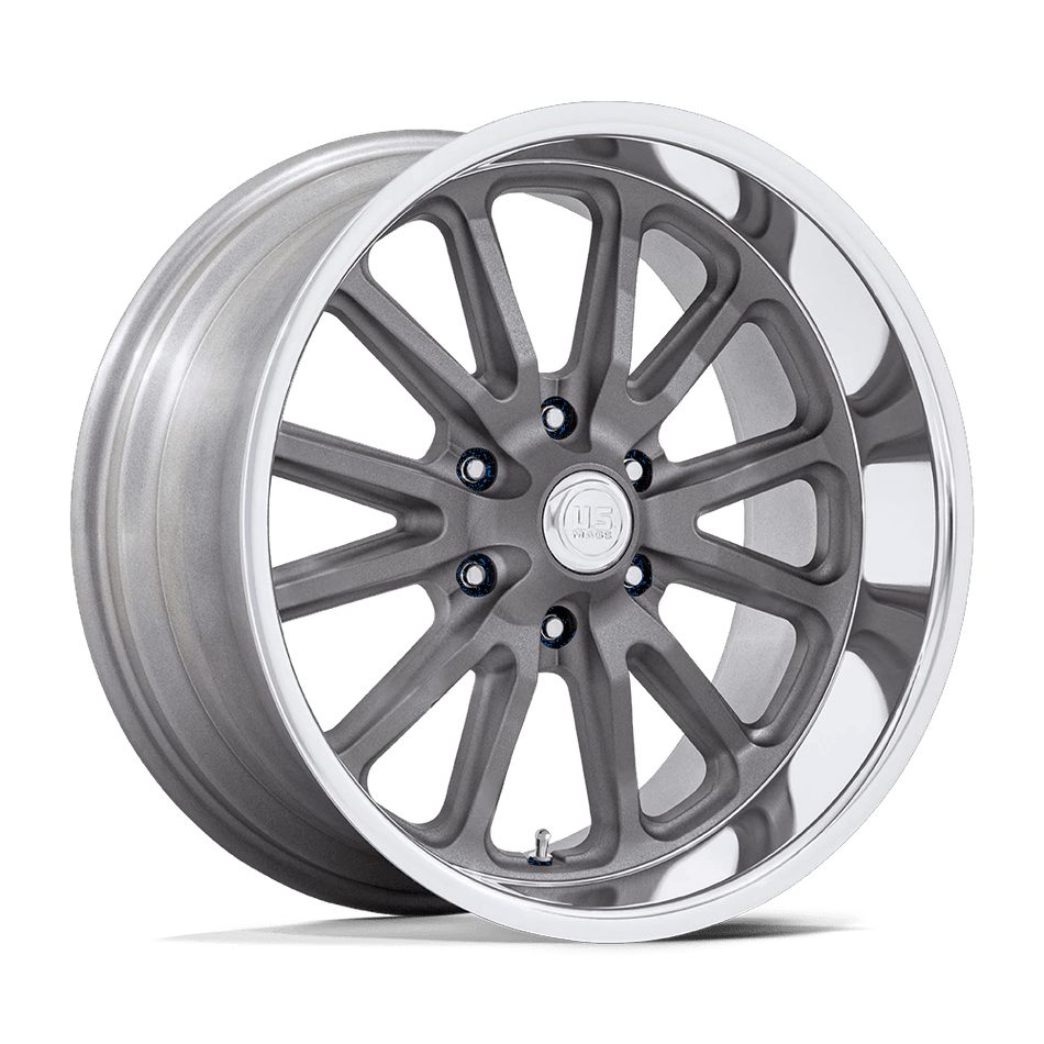 US Mag 1PC UC145 RAMBLER 6 20x9.5 ET1 6x127 Matte Gunmetal w/ Diamond Cut Lip