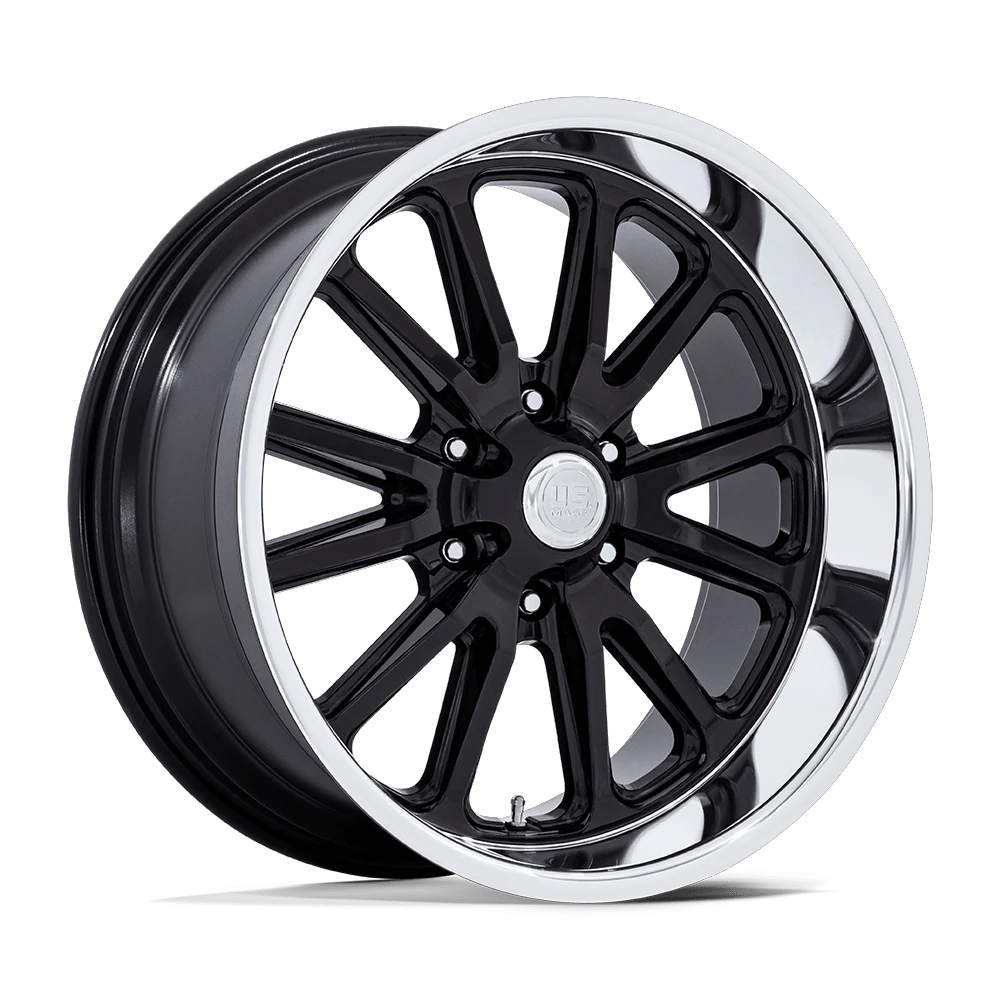 US Mag 1PC UC145 RAMBLER 6 20x9.5 ET1 6x139.7 Gloss Black w/ Diamond Cut Lip