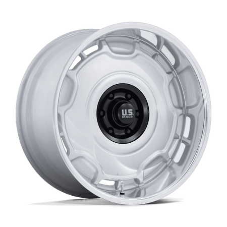 US Mag 1PC UC146 ARLINGTON 20x8.5 ET1 6x139.7 Silver Matte Black Center w/ Diamond Cut Lip